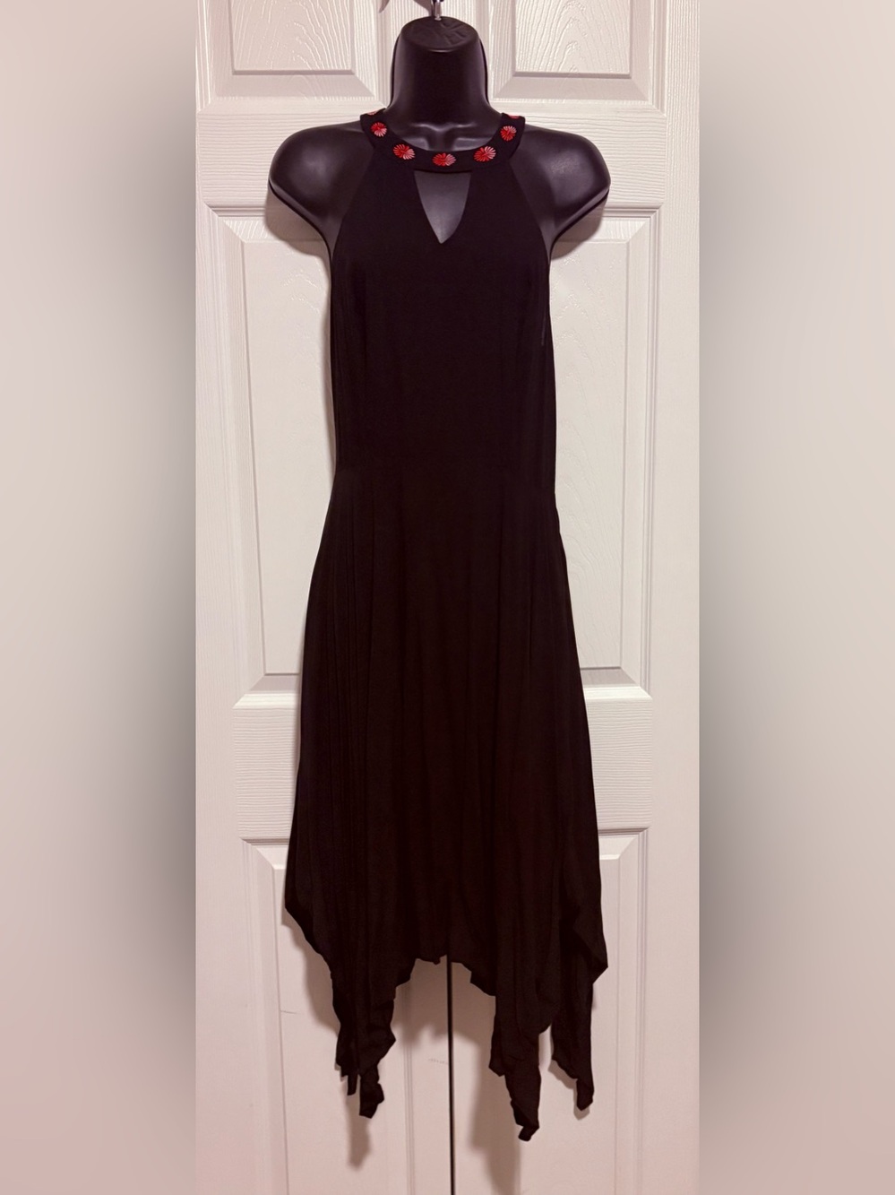 Candie's Handkerchief Hem Halter Dress